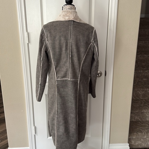 Anthropologie x Amadi Camila Sherpa Gray Coat NWT - Picture 7 of 14